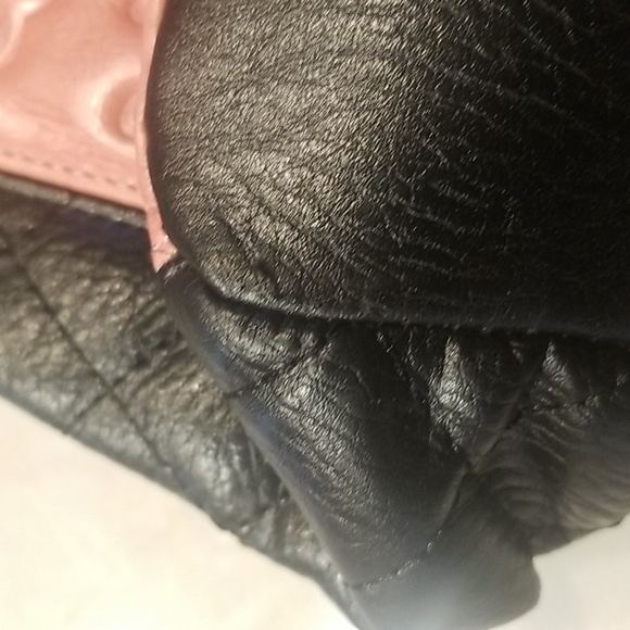 USED HELLO KITTY MONOGRAM Pink and black tote 13 L x 9 W x 4 D - Picture 8 of 8